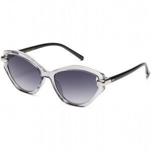 Elegant Black and Silver Women's Sunglasses